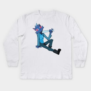 Mae from Night in the woods Kids Long Sleeve T-Shirt